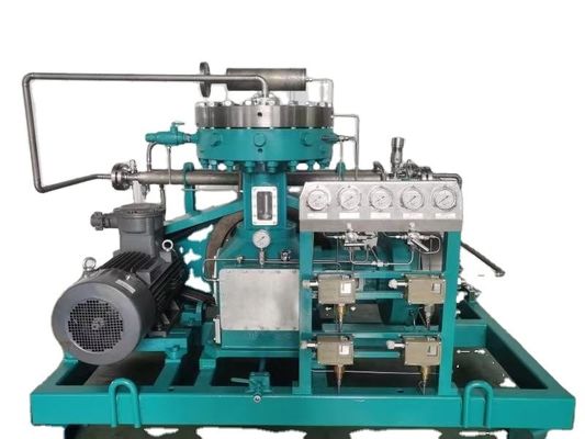 Compresseur de diaphragme Gaz Air Hydrogène 55kw Hydrogène Haute efficacité de travail Entrée 2mpa Débit de décharge 240nm3/h H2